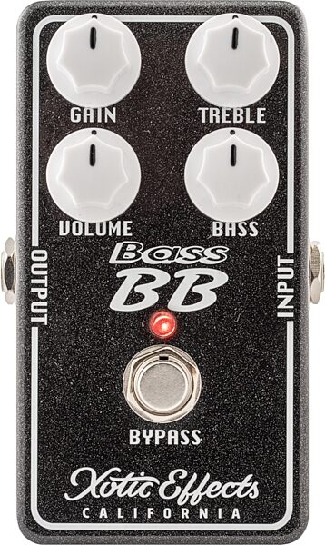 Xotic Bass BB Preamp V1.5 Boost and Overdrive Pedal, New, Action Position Front