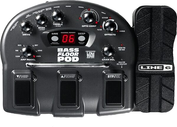 Line 6 Bass Floor POD Bass Amp Modeling Pedal, Main