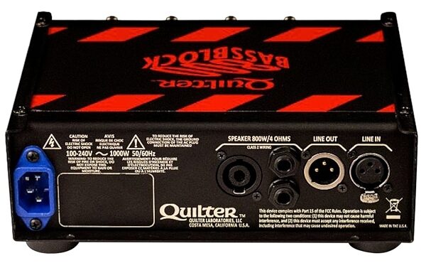 Quilter Bass Block 800 Bass Amplifier Head (800 Watts), Back