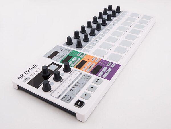 Arturia BeatStep Pro Controller and Sequencer, White, Angle