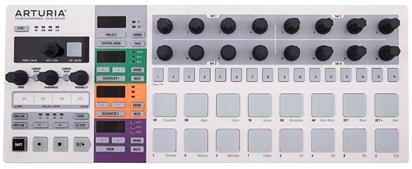 Arturia BeatStep Pro Controller and Sequencer, White, Warehouse Resealed, Main