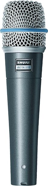 Shure Beta 57A Supercardioid Dynamic Microphone, Bundle with Round Base Mic Stand, Main