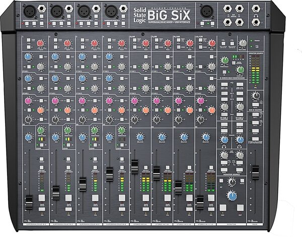 SSL Solid Stage Logic BiG SiX Analog Recording USB Mixer, New, Action Position Back