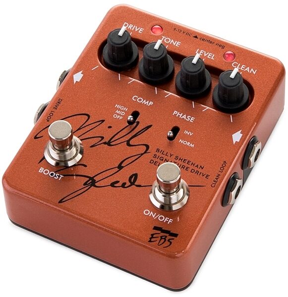 EBS Billy Sheehan Signature Bass Drive Deluxe Bass Pedal, Angle