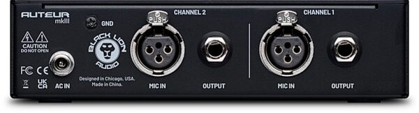 Black Lion Audio Auteur MKIII 2-Channel Microphone Preamplifier, New, view