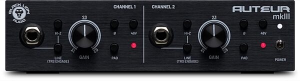 Black Lion Audio Auteur MKIII 2-Channel Microphone Preamplifier, New, main