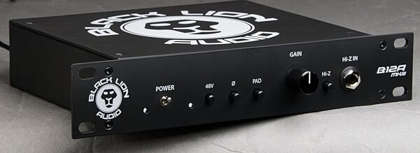 Black Lion Audio B12A mkIII Microphone Preamp, New, Angle - In Use