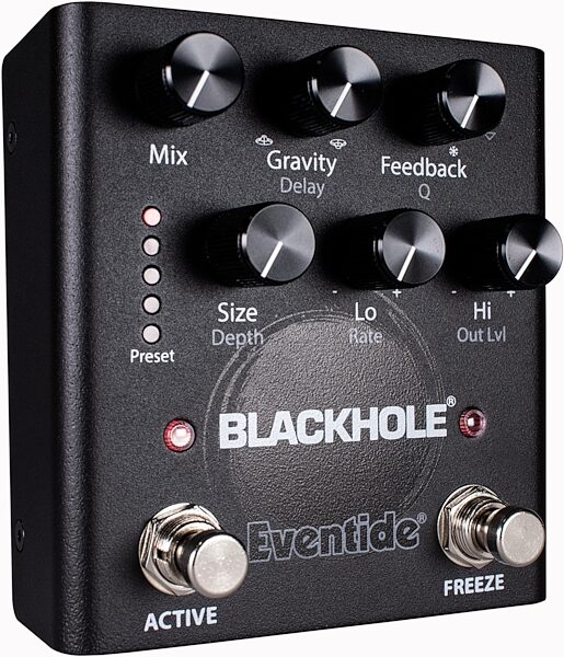 Eventide Blackhole Reverb Pedal, New, Angled Front