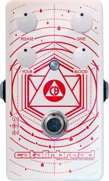 Catalinbread Blood Donor Distortion Pedal, Action Position Back