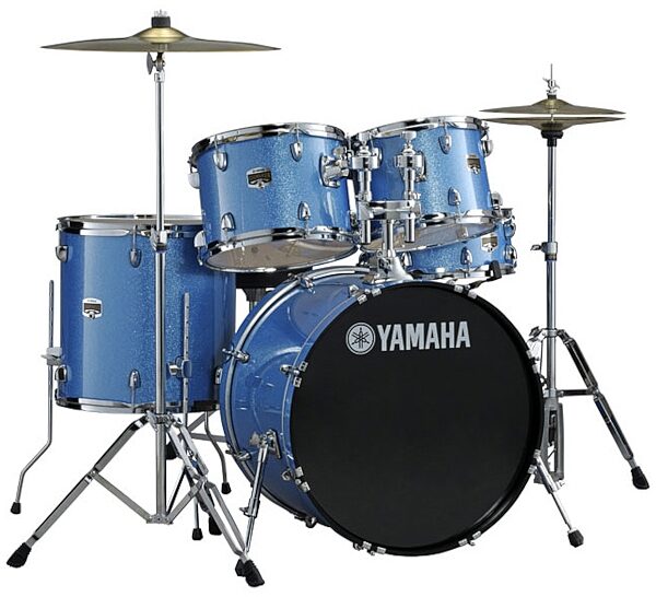 Yamaha GM2F51 GigMaker 5-Piece Drum Shell Kit, Blue Ice Glitter
