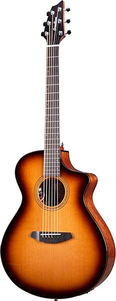 Breedlove Organic Pro Solo Pro Concert CE Acoustic-Electric Guitar (with Case), Edgeburst, Action Position Back