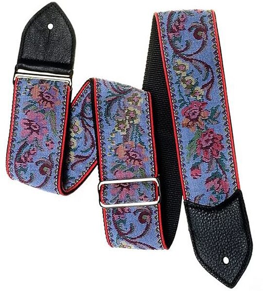 Jodi Head Slider Brocade Guitar Strap, Action Position Back