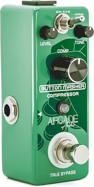 Arcade Audio Button Masher Compressor Pedal, New, Action Position Back
