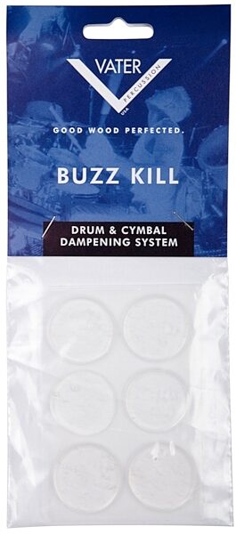 Vater Buzz Kill Drum Dampening Gels, Clear, Main