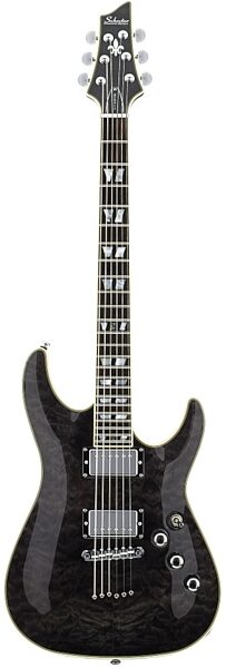 Schecter C-1 Custom Electric Guitar, See Thru Black