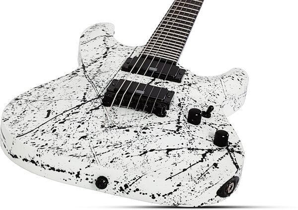 Schecter C-1 Ink Bomb Electric Guitar, Action Position Back