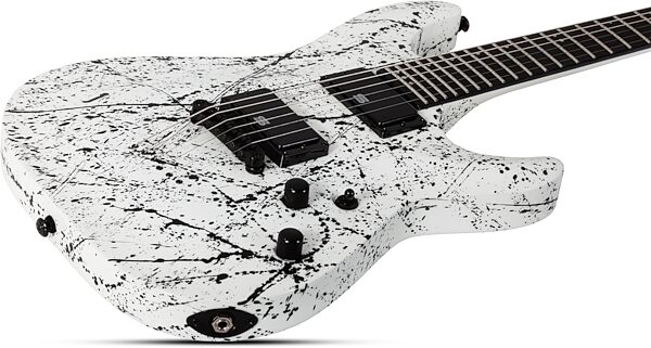 Schecter C-1 Ink Bomb Electric Guitar, Action Position Back