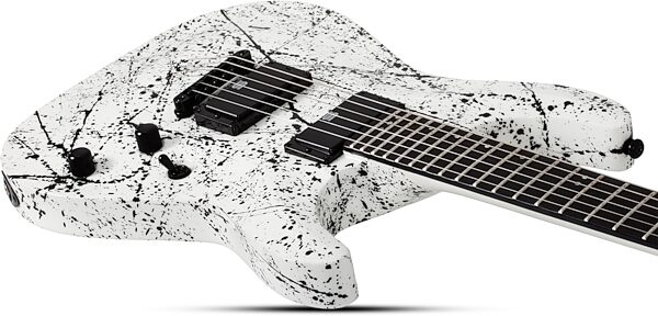 Schecter C-1 Ink Bomb Electric Guitar, Action Position Back