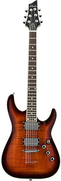 Schecter C-1 Standard Electric Guitar, Dark Brown Sunburst