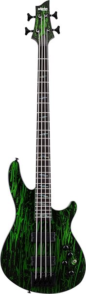 Schecter C-4 Silver Mountain Electric Bass, Action Position Back