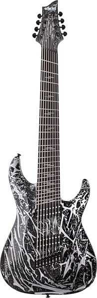 Schecter C-8 Multi-Scale Electric Guitar, 8-String, Action Position Back