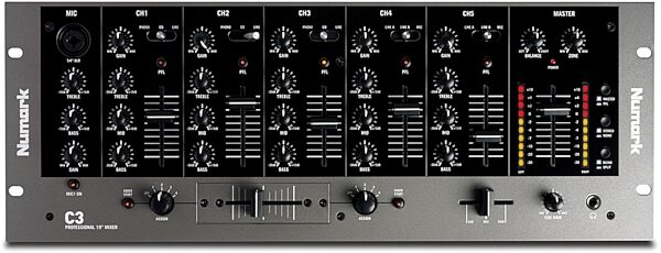 Numark C3 5-Channel Rack DJ Mixer, Main