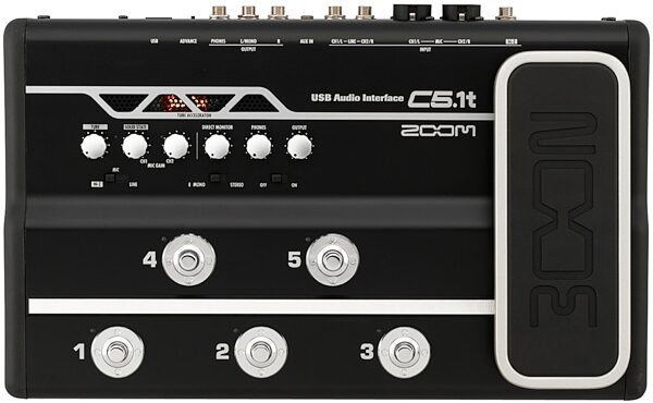 Zoom ZFX C5.1T Modeling Software with USB Computer Recording Interface, Top