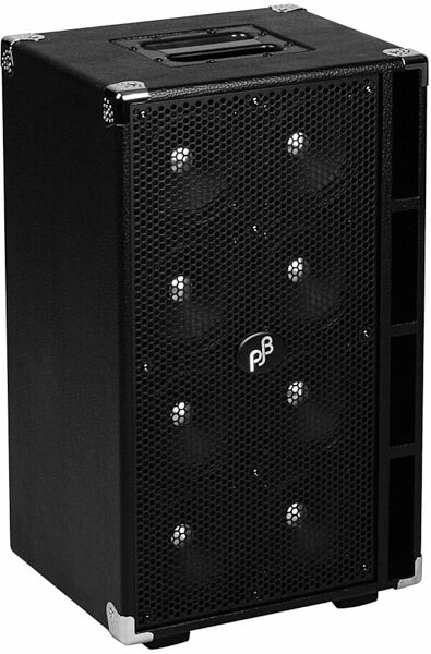Phil Jones Bass Compact 8 Bass Speaker Cabinet (800 Watts, 8x5"), Black, 8 Ohms, Angled Front