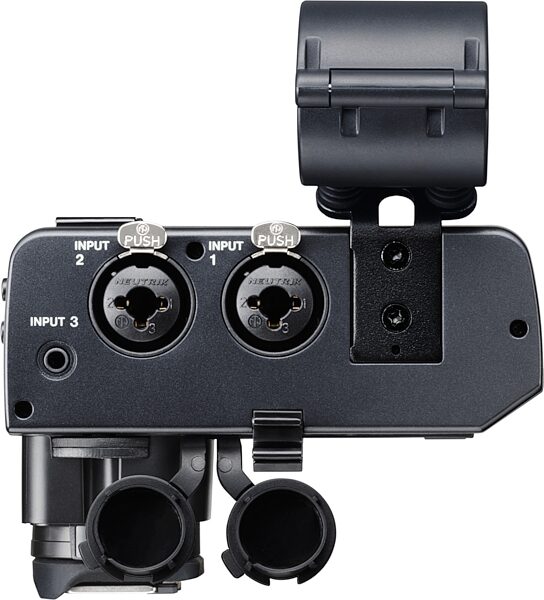 TASCAM CA-XLR2d XLR Microphone Adapter, CA-XLR2d-C, Canon Kit, Action Position Back