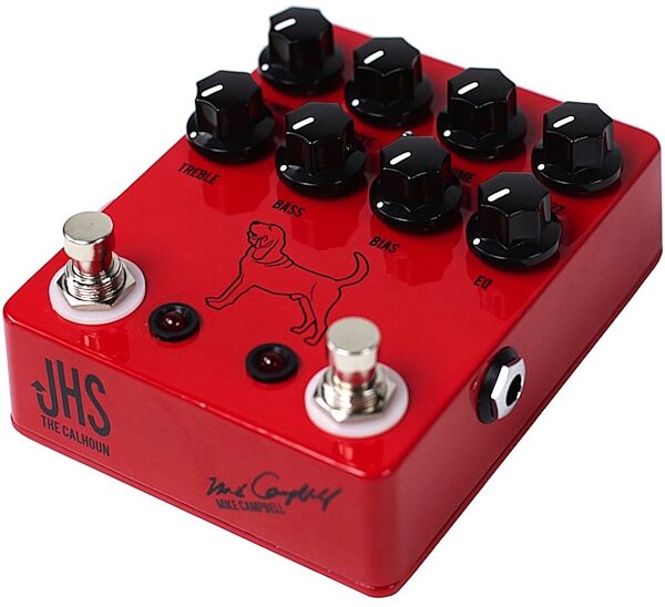 JHS Mike Campbell Signature Calhoun V2 Fuzz and Overdrive Pedal, Side