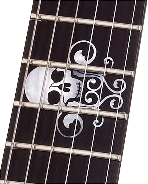 Schecter Casket Custom Electric Guitar, Black Cherry - Inlay