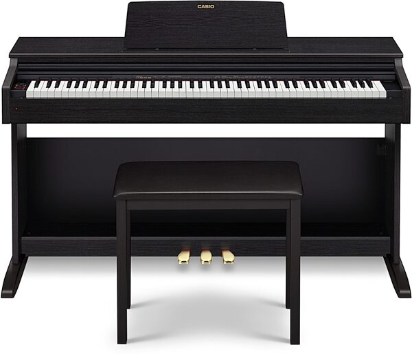 Casio AP-270 Celviano Digital Piano (with Bench), Black, Action Position Back