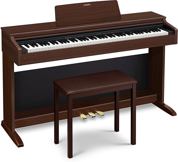 Casio AP-270 Celviano Digital Piano (with Bench), Brown, Action Position Back