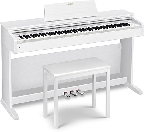 Casio AP-270 Celviano Digital Piano (with Bench), White, AP-270WE, Action Position Back