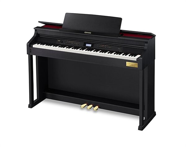 Casio AP-710 Celviano Digital Piano (with Bench), Black, Action Position Back