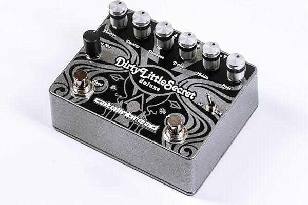 Catalinbread Dirty Little Secret Deluxe Overdrive and Boost Pedal, New, Action Position Back