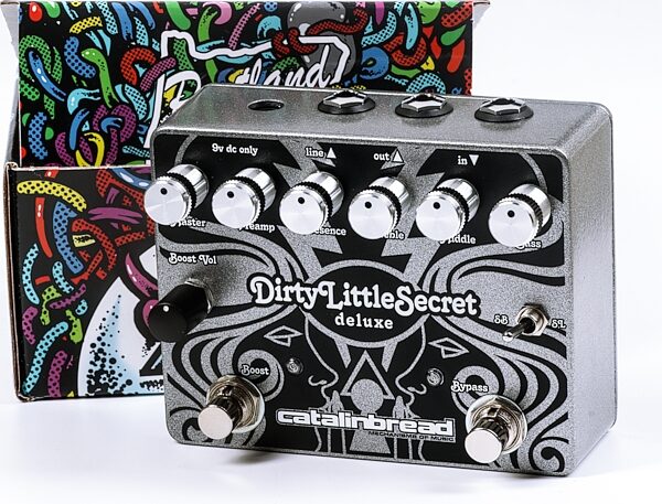 Catalinbread Dirty Little Secret Deluxe Overdrive and Boost Pedal, New, Action Position Back