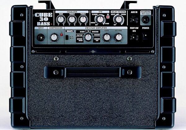 Roland Cube 30 Bass Combo Amplifier (30 Watts, 1x10 in.), Top