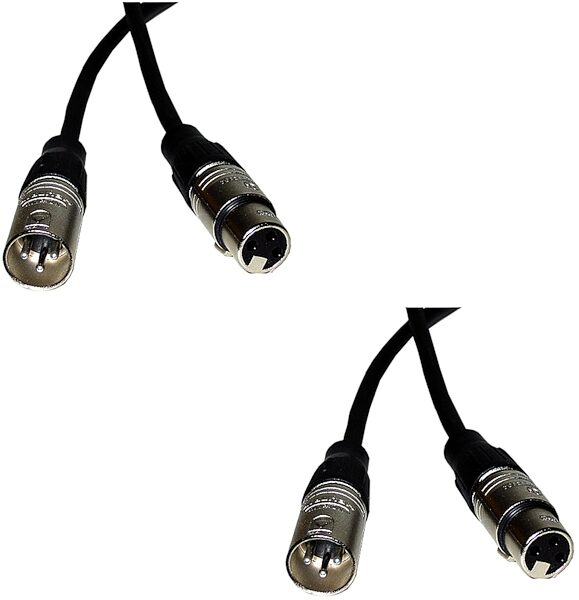 CBI LowZ Microphone Cable with Neutrik Connectors, 100 foot, 2-Pack, cables