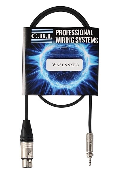 CBI WASENNXF3 XLR-Female to Locking Mini Transmitter Cable, Main