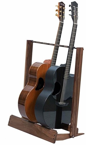 String Swing CC34 Side-Loading Inline Guitar Rack, Black Walnut, Main