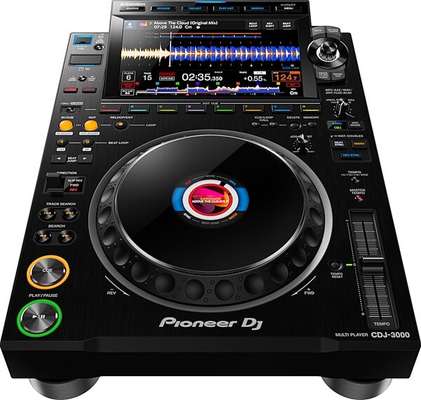 Pioneer DJ CDJ-3000 Professional Media Player, Black, Top