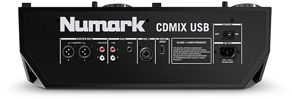 Numark CDMix USB DJ Player System, Rear