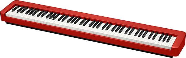 Casio CDP-S160 Digital Piano, Red, CDP-S160RD, Angle