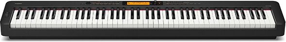 Casio CDP-S360 Compact Digital Piano, Black, CDP-S360BK, Front