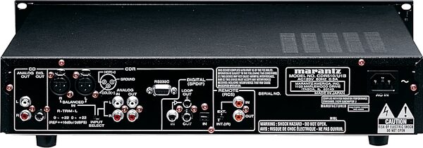 Marantz CDR510 Dual Bay CD Recorder/Player, Rear