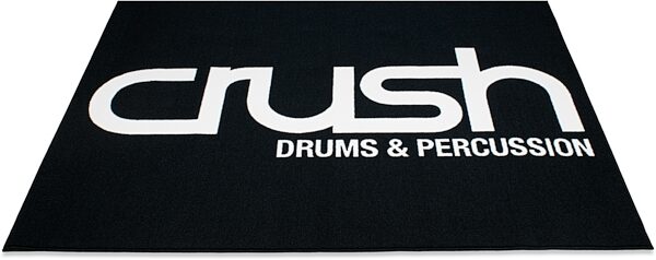Crush Classic Black and White Logo Drum Rug, Main