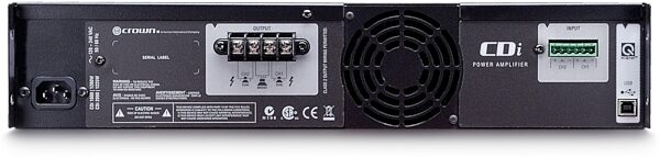 Crown CDi 1000 Power Amplifier (500 Watts), Main Back