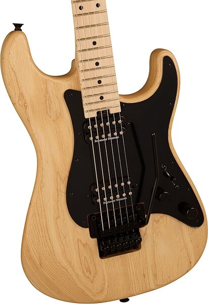 Charvel Pro Mod So Cal Style 1 HH FR Electric Guitar, Maple Fingerboard, Natural Ash, Action Position Back
