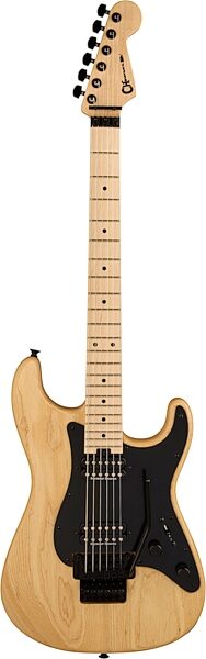 Charvel Pro Mod So Cal Style 1 HH FR Electric Guitar, Maple Fingerboard, Natural Ash, Action Position Back